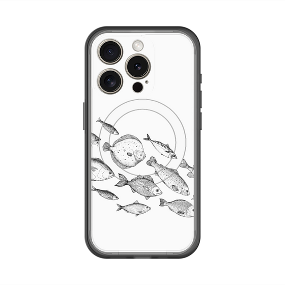 スリムプロテクションプレミアムケース with MagSafe［ Coexist No.2 - White ］