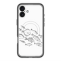スリムプロテクションプレミアムケース with MagSafe［ Coexist No.2 - White ］