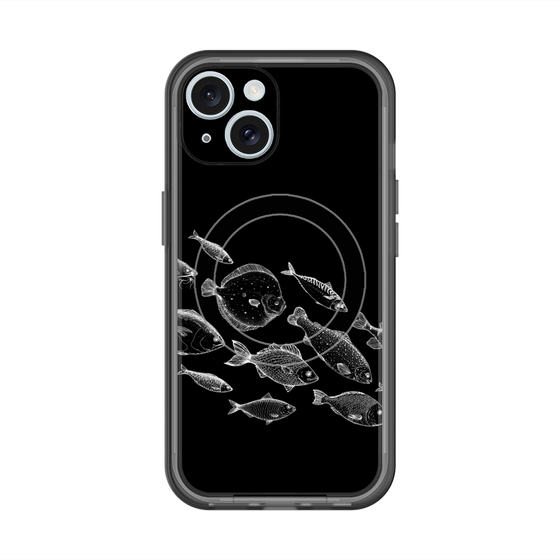 スリムプロテクションプレミアムケース with MagSafe［ Coexist No.2 - Black ］