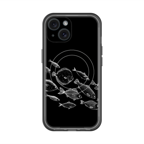 スリムプロテクションプレミアムケース with MagSafe［ Coexist No.2 - Black ］