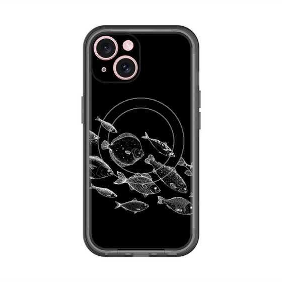 スリムプロテクションプレミアムケース with MagSafe［ Coexist No.2 - Black ］