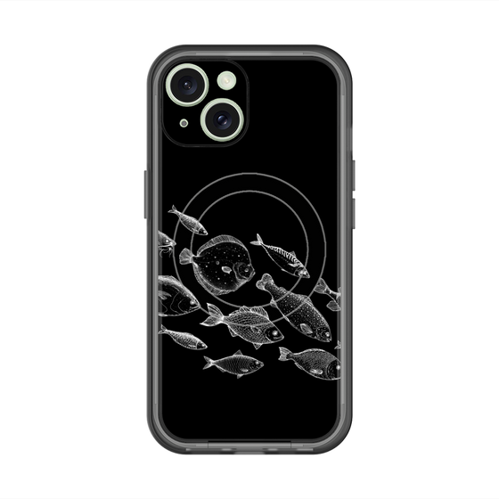 スリムプロテクションプレミアムケース with MagSafe［ Coexist No.2 - Black ］