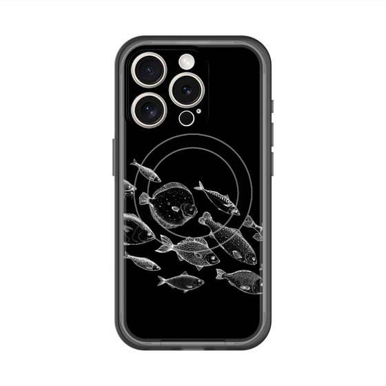 スリムプロテクションプレミアムケース with MagSafe［ Coexist No.2 - Black ］
