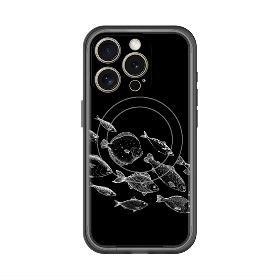 スリムプロテクションプレミアムケース with MagSafe［ Coexist No.2 - Black ］