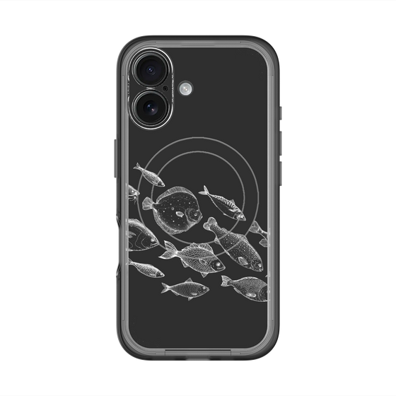 スリムプロテクションプレミアムケース with MagSafe［ Coexist No.2 - Black ］