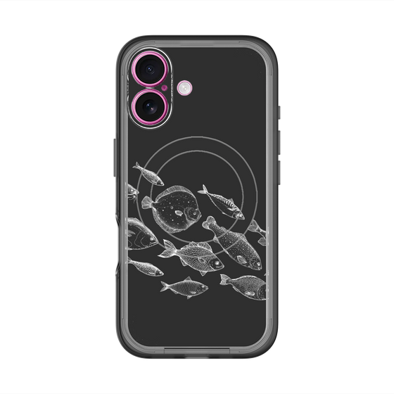 スリムプロテクションプレミアムケース with MagSafe［ Coexist No.2 - Black ］