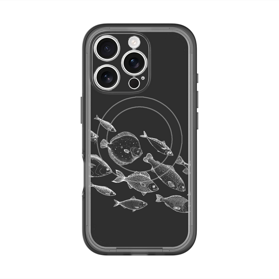 スリムプロテクションプレミアムケース with MagSafe［ Coexist No.2 - Black ］