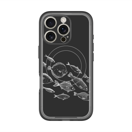 スリムプロテクションプレミアムケース with MagSafe［ Coexist No.2 - Black ］