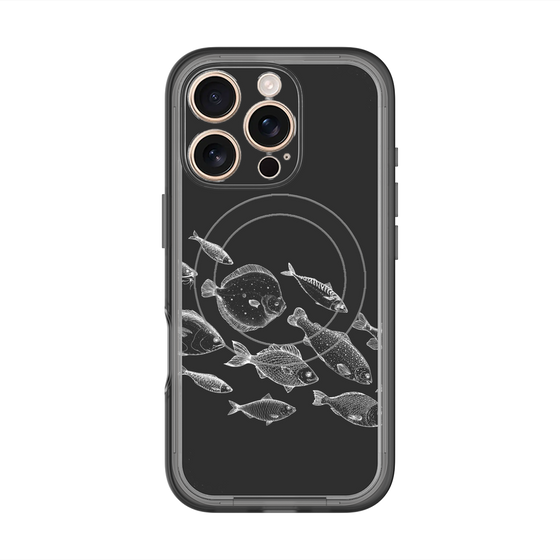 スリムプロテクションプレミアムケース with MagSafe［ Coexist No.2 - Black ］