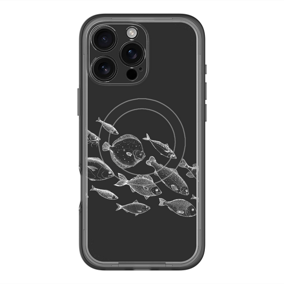 スリムプロテクションプレミアムケース with MagSafe［ Coexist No.2 - Black ］