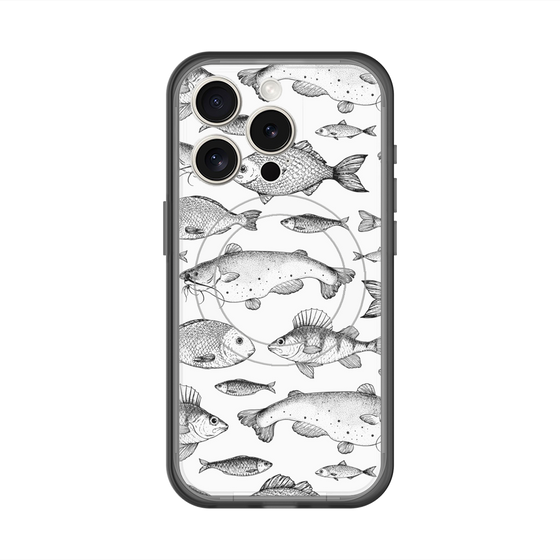 スリムプロテクションプレミアムケース with MagSafe［ Coexist No.3 - White ］