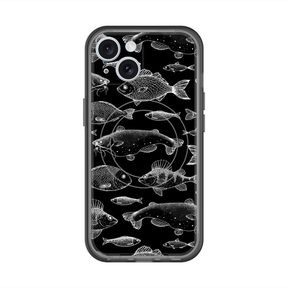 スリムプロテクションプレミアムケース with MagSafe［ Coexist No.3 - Black ］
