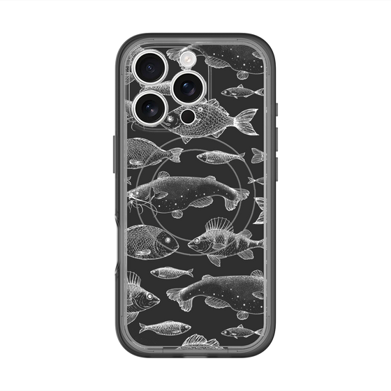 スリムプロテクションプレミアムケース with MagSafe［ Coexist No.3 - Black ］