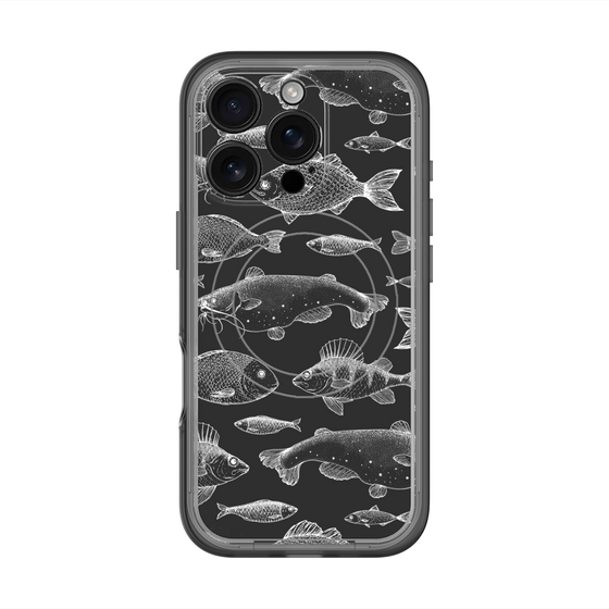 スリムプロテクションプレミアムケース with MagSafe［ Coexist No.3 - Black ］