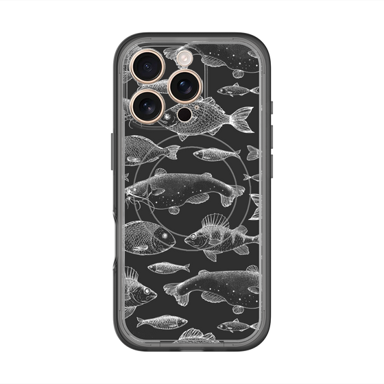 スリムプロテクションプレミアムケース with MagSafe［ Coexist No.3 - Black ］