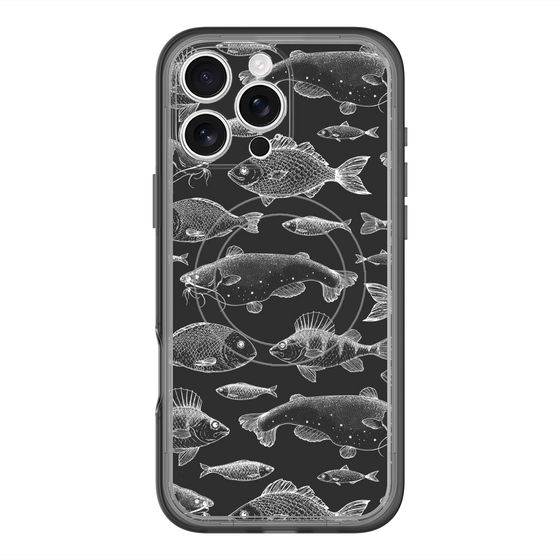 スリムプロテクションプレミアムケース with MagSafe［ Coexist No.3 - Black ］