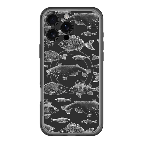 スリムプロテクションプレミアムケース with MagSafe［ Coexist No.3 - Black ］