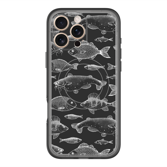 スリムプロテクションプレミアムケース with MagSafe［ Coexist No.3 - Black ］