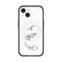 スリムプロテクションプレミアムケース with MagSafe［ Dinosaurs No.1 - White ］