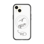 スリムプロテクションプレミアムケース with MagSafe［ Dinosaurs No.1 - White ］