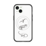 スリムプロテクションプレミアムケース with MagSafe［ Dinosaurs No.1 - White ］