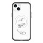 スリムプロテクションプレミアムケース with MagSafe［ Dinosaurs No.1 - White ］