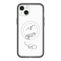 スリムプロテクションプレミアムケース with MagSafe［ Dinosaurs No.1 - White ］