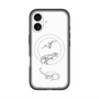 スリムプロテクションプレミアムケース with MagSafe［ Dinosaurs No.1 - White ］