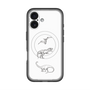 スリムプロテクションプレミアムケース with MagSafe［ Dinosaurs No.1 - White ］