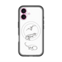 スリムプロテクションプレミアムケース with MagSafe［ Dinosaurs No.1 - White ］