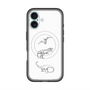 スリムプロテクションプレミアムケース with MagSafe［ Dinosaurs No.1 - White ］