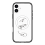 スリムプロテクションプレミアムケース with MagSafe［ Dinosaurs No.1 - White ］