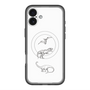 スリムプロテクションプレミアムケース with MagSafe［ Dinosaurs No.1 - White ］