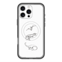 スリムプロテクションプレミアムケース with MagSafe［ Dinosaurs No.1 - White ］