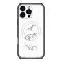 スリムプロテクションプレミアムケース with MagSafe［ Dinosaurs No.1 - White ］