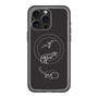 スリムプロテクションプレミアムケース with MagSafe［ Dinosaurs No.1 - Black ］