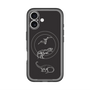 スリムプロテクションプレミアムケース with MagSafe［ Dinosaurs No.1 - Black ］
