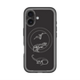 スリムプロテクションプレミアムケース with MagSafe［ Dinosaurs No.1 - Black ］