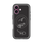 スリムプロテクションプレミアムケース with MagSafe［ Dinosaurs No.1 - Black ］