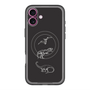 スリムプロテクションプレミアムケース with MagSafe［ Dinosaurs No.1 - Black ］