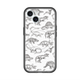 スリムプロテクションプレミアムケース with MagSafe［ Dinosaurs No.2 - White ］