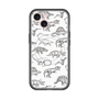 スリムプロテクションプレミアムケース with MagSafe［ Dinosaurs No.2 - White ］