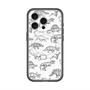 スリムプロテクションプレミアムケース with MagSafe［ Dinosaurs No.2 - White ］