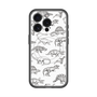 スリムプロテクションプレミアムケース with MagSafe［ Dinosaurs No.2 - White ］