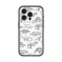 スリムプロテクションプレミアムケース with MagSafe［ Dinosaurs No.2 - White ］