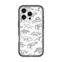 スリムプロテクションプレミアムケース with MagSafe［ Dinosaurs No.2 - White ］