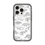 スリムプロテクションプレミアムケース with MagSafe［ Dinosaurs No.2 - White ］
