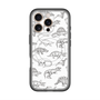 スリムプロテクションプレミアムケース with MagSafe［ Dinosaurs No.2 - White ］