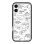 スリムプロテクションプレミアムケース with MagSafe［ Dinosaurs No.2 - White ］