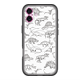 スリムプロテクションプレミアムケース with MagSafe［ Dinosaurs No.2 - White ］